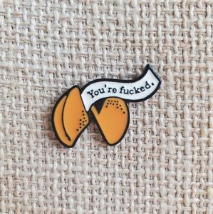 Fortune Cookie Enamel Pin